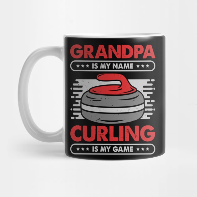 Curling Player Grandpa Gift by Dolde08